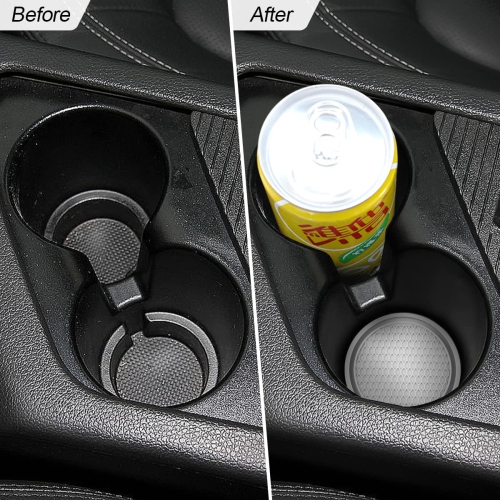 Car Cup Holder Coaster, 4 Pack 2.75 Inch Diameter Non-Slip Universal Insert Coaster, Durable, Suitable for Most Car Interior, Car Accessory for Women