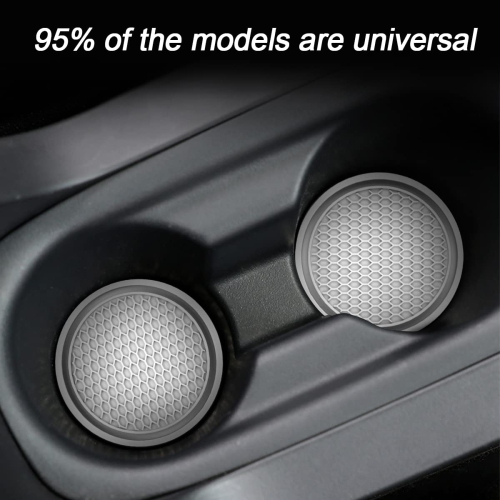 Car Cup Holder Coaster, 4 Pack 2.75 Inch Diameter Non-Slip Universal Insert Coaster, Durable, Suitable for Most Car Interior, Car Accessory for Women