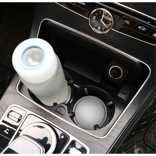 Car Cup Holder Coaster, 4 Pack 2.75 Inch Diameter Non-Slip Universal Insert Coaster, Durable, Suitable for Most Car Interior, Car Accessory for Women