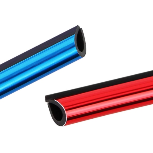 10 Pcs PVC Car Air Conditioner Vent Outlet Trim Strip DIY Decoration U Shape Moulding Trim Strip Line Car Shiny Accessories(Red)