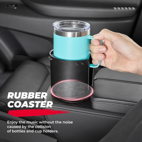 Cup Holder Expander for Car Compatible with Hydro Flask 32/40oz, Yeti 24/30/36oz, Other Bottles in 18-40oz, Large Cup Holder Adapter Fits for