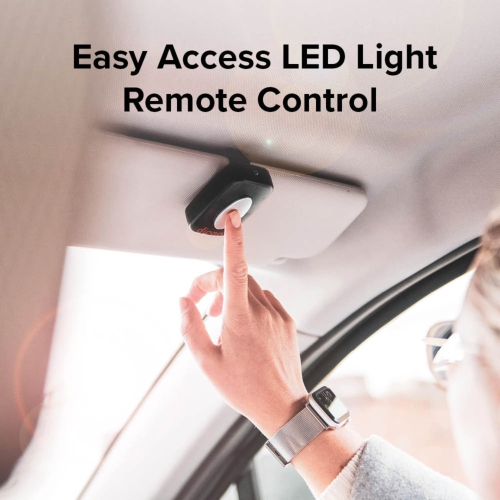 Easy View XXL Baby Car Mirror with Extra Wide View, Safety Car Seat Mirror for Rear Facing Infant with 360 Rotation, LED Night Light, Wide Crystal