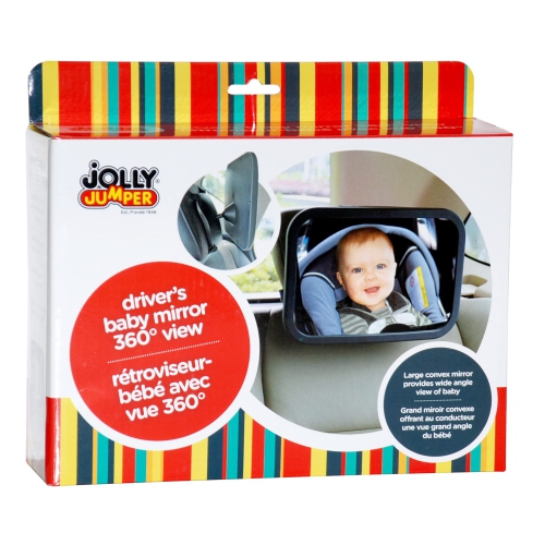 Jolly Jumper Driver's Baby Mirror 360 Degree, Black