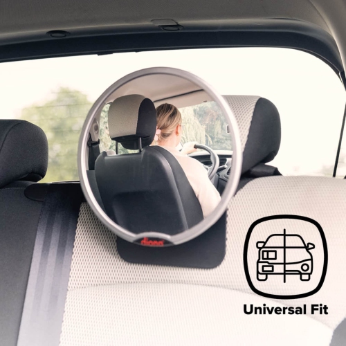 Easy View Baby Car Mirror, Safety Car Seat Mirror for Rear facing Infant, Fully Adjustable With 360 Rotation, Wide Crystal Clear View, Shatterproof,
