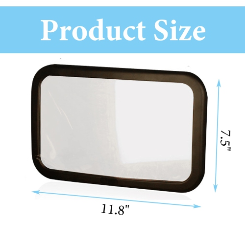 Rétroviseur de voiture de bébé, rétroviseur de siège d'auto pour orientation arrière avec vue large, incassable, entièrement assemblé, testé en