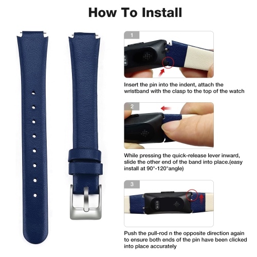 Leather Bands Compatible with Fitbit Inspire 3 Bands & Inspire 2 & Inspire HR & Inspire Band for Women Men, Soft Leather Strap Wristbands Accessories