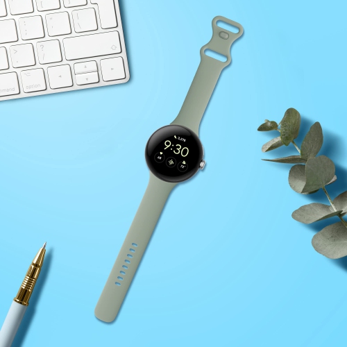 Bracelet de montre compatible avec la montre Pixel Watch de Google - Bracelet de montre en silicone de rechange - Noir