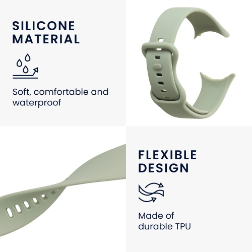 Bracelet de montre compatible avec la montre Pixel Watch de Google - Bracelet de montre en silicone de rechange - Noir