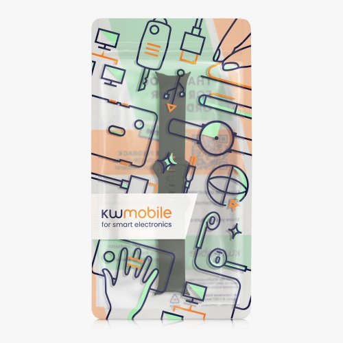 Bracelet de montre compatible avec la montre Pixel Watch de Google - Bracelet de montre en silicone de rechange - Noir