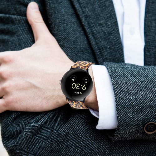 Elastic Nylon Bands & Soft Silicone Bands & Genuine Leather Bands Compatible for Google Pixel Watch,Waterproof Sport Straps Breathable Adjustable