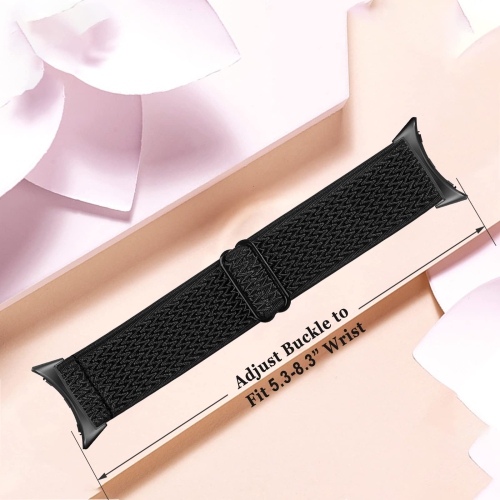 Stretchy Nylon Band Compatible Google Pixel Watch Bands Men Women,Adjustable Sport Breathable Soft Wristband Loop Woven Strap for Google Pixel Watch
