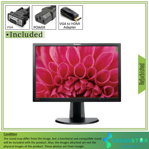 ThinkVision LT2452PA 24-inch 1900 x 1200 Wide LCD Monitor by THINKVISION - Refurbished condition - CA$69.99