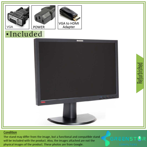 ThinkVision LT2452PA 24-inch 1900 x 1200 Wide LCD Monitor by THINKVISION - Refurbished condition - Image 2