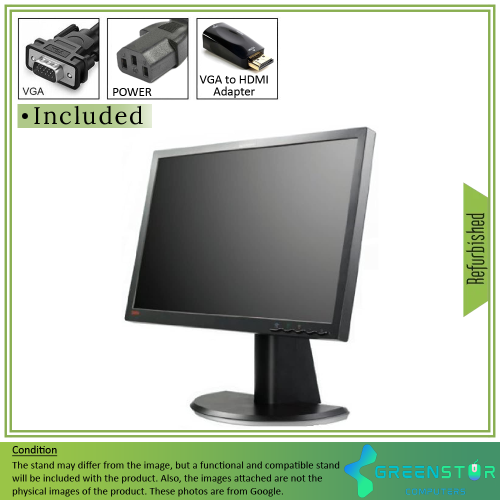 ThinkVision LT2452PA 24-inch 1900 x 1200 Wide LCD Monitor by THINKVISION - Refurbished condition - Image 3