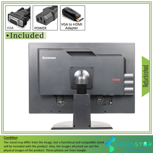 ThinkVision LT2452PA 24-inch 1900 x 1200 Wide LCD Monitor by THINKVISION - Refurbished condition - Image 6