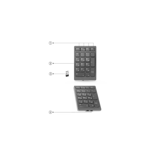 Lenovo Wireless Keypad - Grey