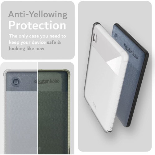 TUDIA SKN for Kobo Clara 2E Case Cover, Shockproof Lightweight