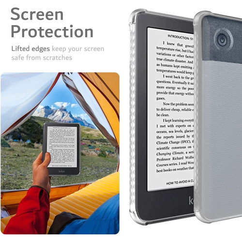 TUDIA SKN for Kobo Clara 2E Case Cover, Shockproof Lightweight