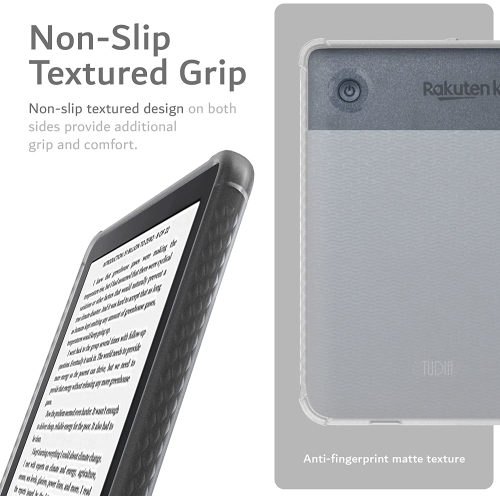 TUDIA SKN for Kobo Clara 2E Case Cover, Shockproof Lightweight