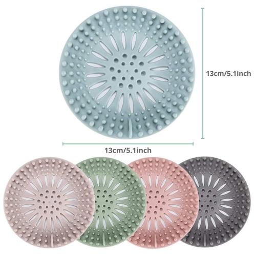 Shower Drain Hair Catcher Covers / Bathtub Strainer Hair Stopper Cover for Bathroom Bathtub and Kitchen Sink
