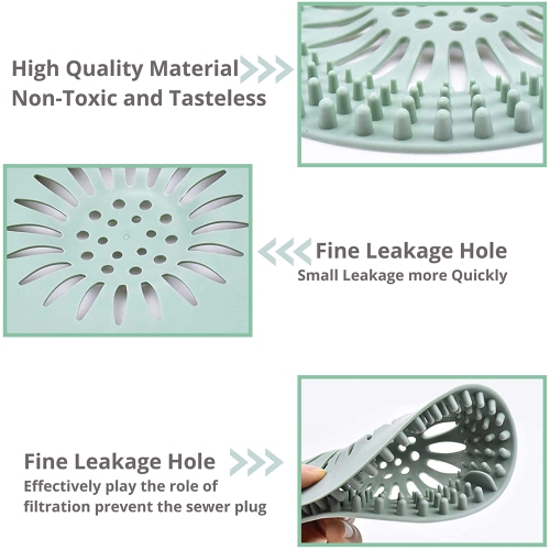 Shower Drain Hair Catcher Covers / Bathtub Strainer Hair Stopper Cover for Bathroom Bathtub and Kitchen Sink