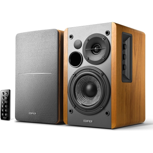 EDIFIER  Refurbished (Excellent) - R1280Dbs Active Bluetooth Bookshelf Speakers (Brown)