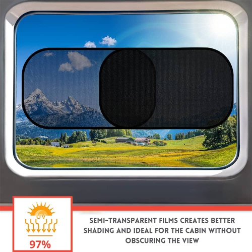 Pare-soleil de voiture BATTPIT, 19 x x12 po, pare-soleil de voiture pour glaces latérales et arrière, pare-soleil et rayons UV pour votre enfant,