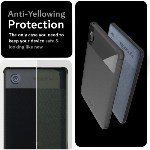 TUDIA SKN for Kobo Clara 2E Case Cover, Shockproof Lightweight
