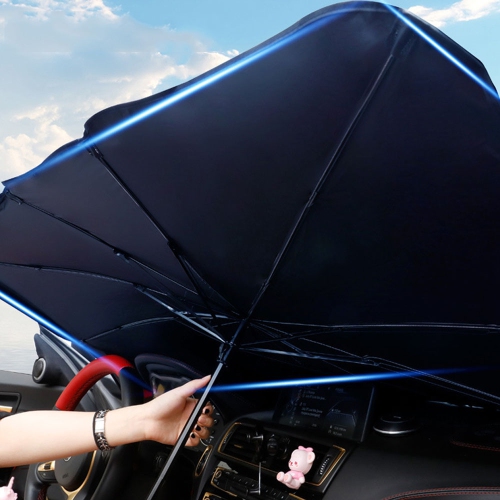 Foldable Car Windshield Sunshade Umbrella - UV Reflecting Sun Shade Heat Sun Visor Protector, Keep Your Vehicle Cool and Damage Free, Fit Most