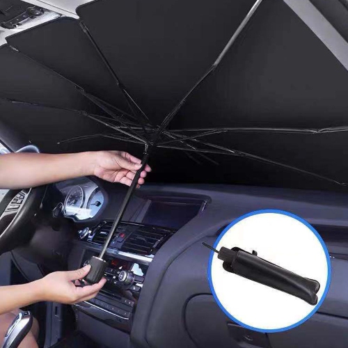 Foldable Car Windshield Sunshade Umbrella - UV Reflecting Sun Shade Heat Sun Visor Protector, Keep Your Vehicle Cool and Damage Free, Fit Most