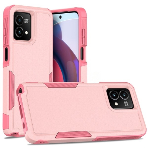 【CSmart】 Dual Layers Heavy Duty Armor Hard Case for Motorola Moto G Power 2023 / Moto G 5G 2023, Pink