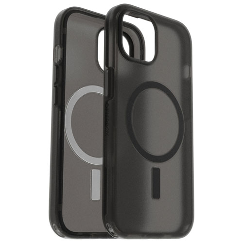 Étui rigide ajusté Symmetry SoftTouch d'OtterBox avec MagSafe pour iPhone 16e/15/14/13 - Noir