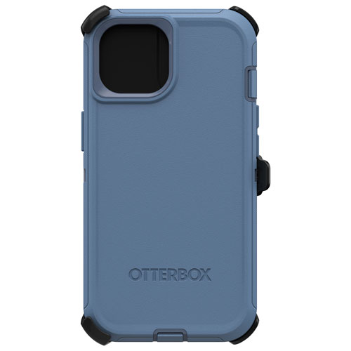 Étui rigide ajusté Defender d'OtterBox pour iPhone 15/14/13 - Bleu