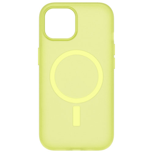 OtterBox Symmetry SoftTouch Fitted Hard Shell Case with MagSafe for iPhone 15/14/13 - Lemon