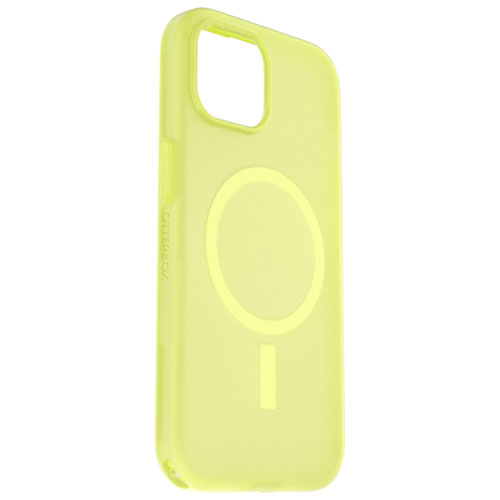 OtterBox Symmetry SoftTouch Fitted Hard Shell Case with MagSafe for iPhone 16e/15/14/13 - Lemon