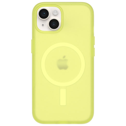 OtterBox Symmetry SoftTouch Fitted Hard Shell Case with MagSafe for iPhone 16e/15/14/13 - Lemon