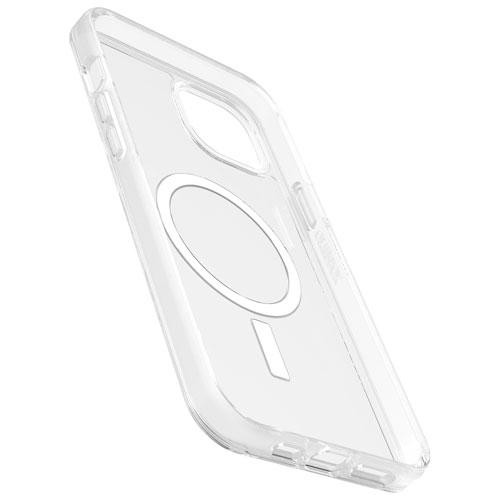 OtterBox Symmetry Fitted Hard Shell Case with MagSafe for iPhone 15 Plus - Clear