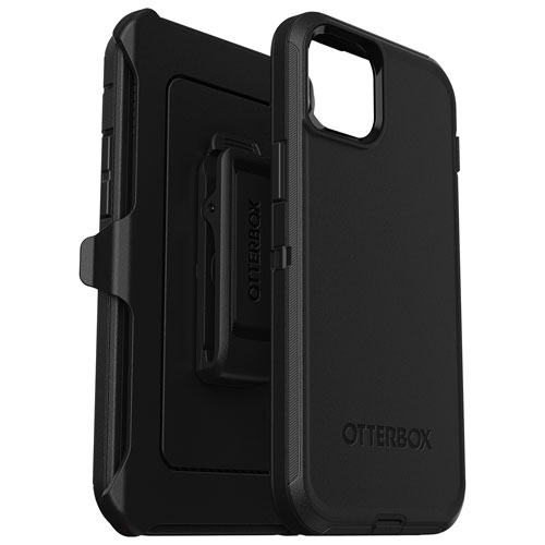 Étui rigide ajusté Defender d'OtterBox pour iPhone 15 Plus - Noir