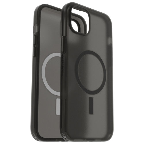 Étui rigide ajusté Symmetry SoftTouch d'OtterBox avec MagSafe pour iPhone 15 Plus - Noir