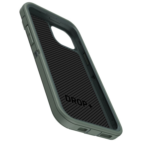 Étui rigide ajusté Defender d'OtterBox pour iPhone 15 Plus - Vert
