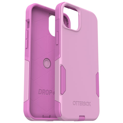 Étui rigide ajusté Commuter d'OtterBox pour iPhone 15 Plus - Rose