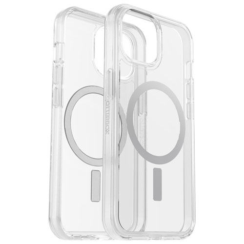 OtterBox Symmetry Fitted Hard Shell Case with MagSafe for iPhone 16e/15/14/13 - Clear