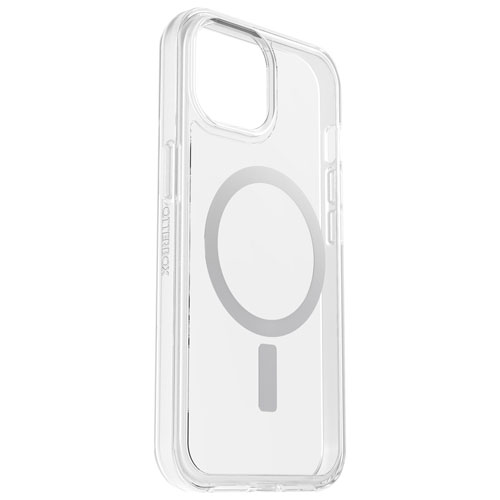 OtterBox Symmetry Fitted Hard Shell Case with MagSafe for iPhone 16e/15/14/13 - Clear