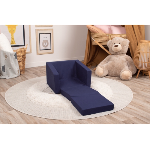 Delsit Kids Couch for Toddlers - 2 in 1 Convertible Foam Armchair to Lounger, Comfy Flip Out Lounge Chair, Sofa for Children, Made in Europe