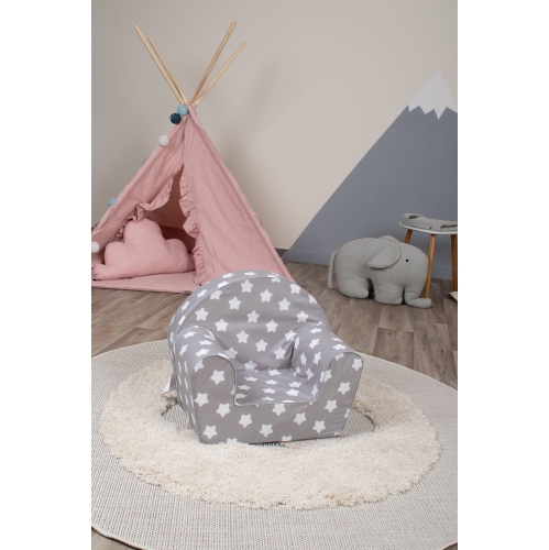 Delsit Kids Couch for Toddlers - Comfy Armchair for Children, Lightweight Foam Sofa and Reading Chair with Removable Cover, Made in Europe