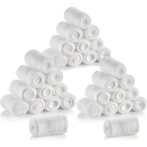 Gauze Bandage Rolls - 4 Yards Per Roll of Medical Grade Gauze Bandage ...