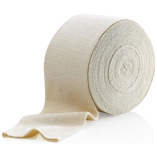 Bandage de soutien tubulaire élastique taille F, 10M boîte - couleur naturelle pour large bandage de soutien aux genoux - moyen à grand haut, spandex