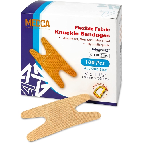 Flexible Fabric Bandages - Flex Fabric Adhesive Bandages Knuckle Bandages for Finger Care&nbsp;and to Protect Wounds from Infection -