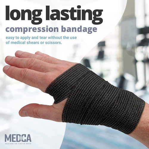 Self-Adherent Cohesive Bandage - Pack of 24 Rolls - 1" Wide x 5 Yards - Athletic Sports Tape for Medical Use, Sports, First Aid and Helps Protect