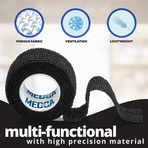 Self-Adherent Cohesive Bandage - Pack of 24 Rolls - 1" Wide x 5 Yards - Athletic Sports Tape for Medical Use, Sports, First Aid and Helps Protect